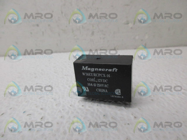MAGNECRAFT W76EURCPCX-16 RELAY 12VDC *USED*