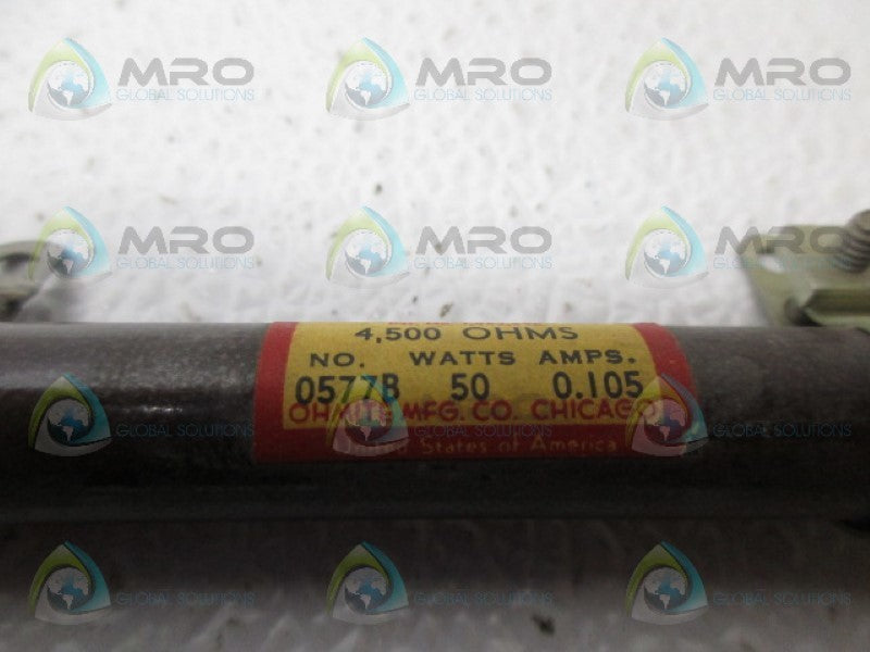 OHMITE 0577B RESISTOR 4500 OHMS *USED*