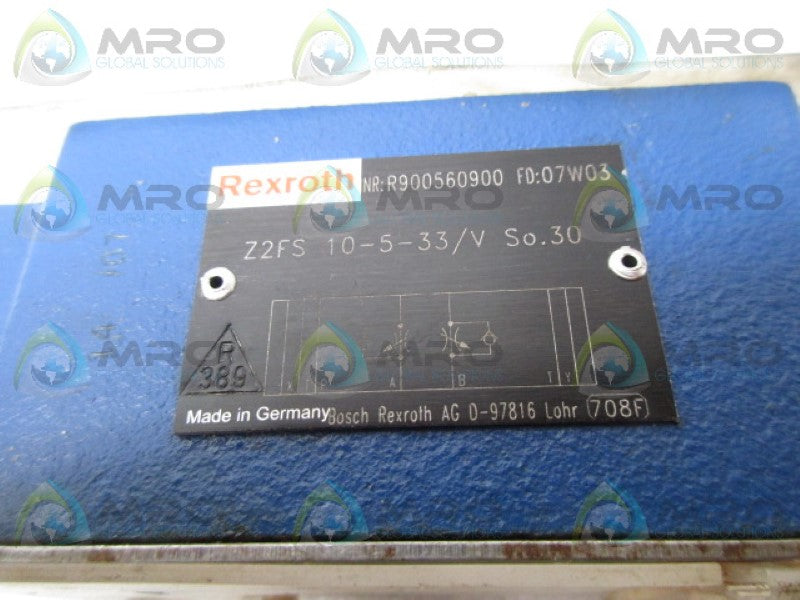 REXROTH Z2FS10-5-233/V HYDRAULIC CHECK VALVE *NEW NO BOX*