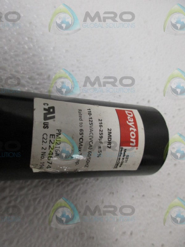 DAYTON 2MDR7 MOTOR START CAPACITOR *USED*