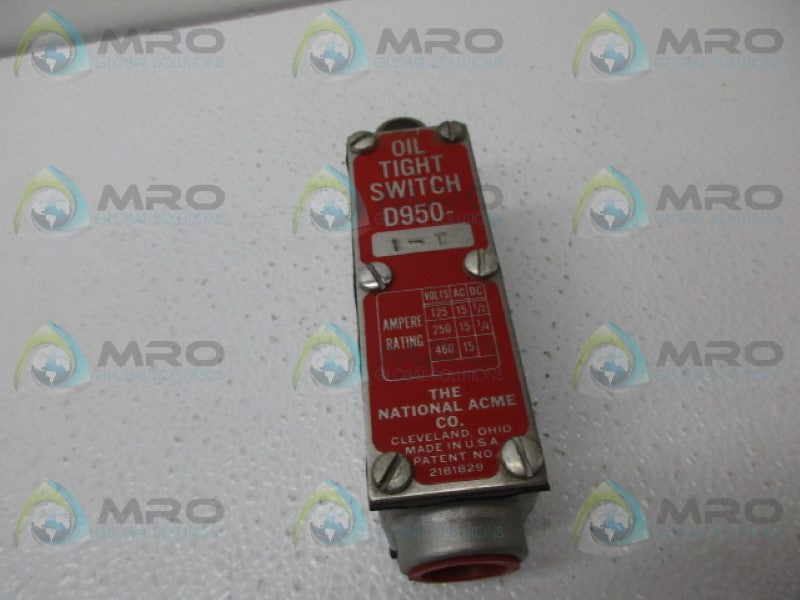 NAMCO D950-1-T OIL TIGHT SWITCH *NEW NO BOX*
