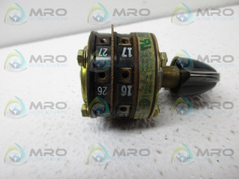 ELECTROSWITCH 31302A ROTYARY SWITCH *USED*