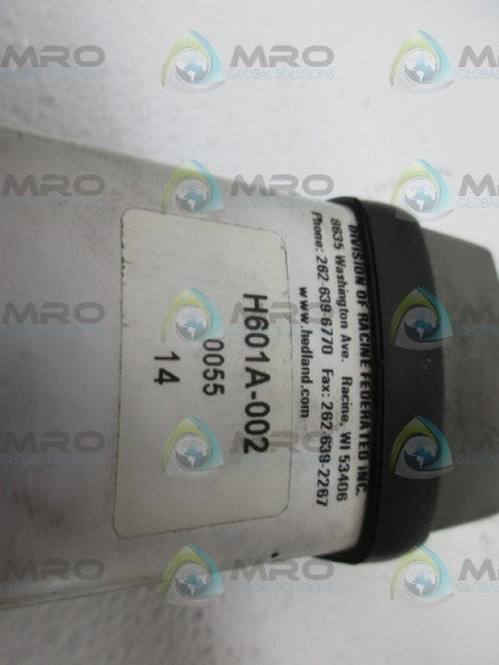 HEDLAND H601A-002 FLOWMETER NSNP