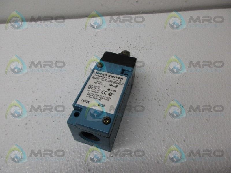 MICROSWITCH LSD3K HEAVY DUTY LIMIT SWITCH *NEW NO BOX*