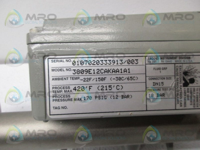 BROOKS 3809E12CAKAA1A1  FLOW METER NSNP