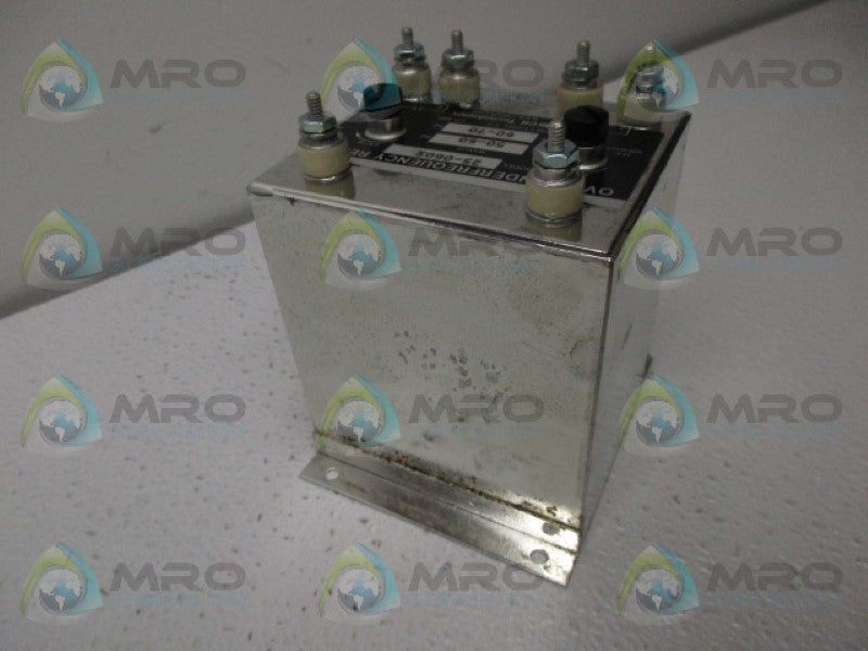WILMAR ELECTRIC  25-060X OVER/UNDER FREQUENCY RELAY NSNP