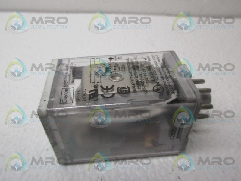 DAYTON 1EGY6 RELAY 24VDC UNMP