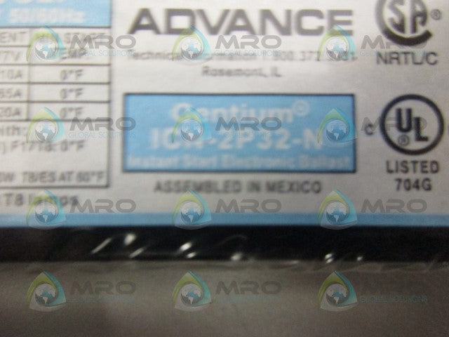 ADVANCE ICN-2P32-N ELECTRONIC BALLAST * NEW IN ORIGINAL PACKAGE *
