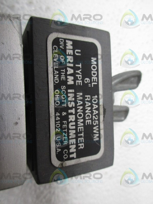 MERIAM 10AA25WM MANOMETER 6" *NEW NO BOX*