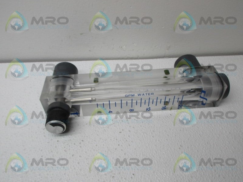 COLE-PARMER L58PV-CP ACRYLIC FLOWMETER 0-20 GPM NSNP