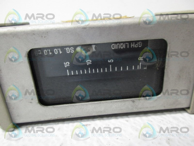 BROOKS 3602-08B2A1A FLOW METER NSNP