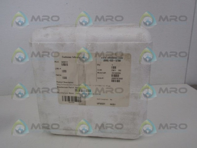 AGASTAT 7022AC TIMING RELAY 1.5-15 SEC. *FACTORY SEALED*