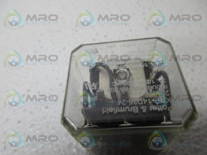 POTTER & BRUMFIELD KUP-14D25-24 RELAY 24V *USED*