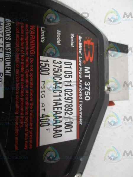BROOKS 370CA4C11AEAAAAA0 ARMORED FLOW METER NSNP