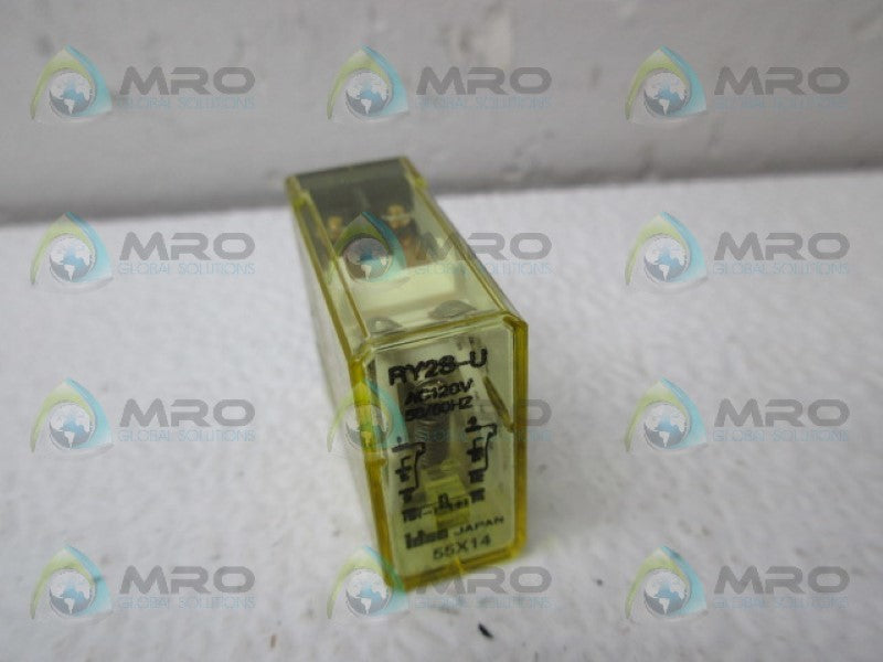 IDEC RY2S-U RELAY 120VAC *NEW NO BOX*