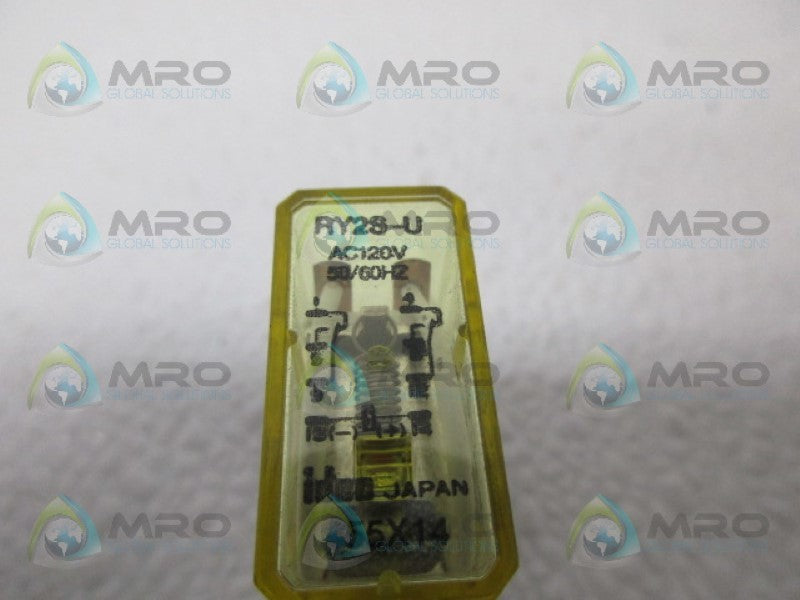 IDEC RY2S-U RELAY 120VAC *NEW NO BOX*