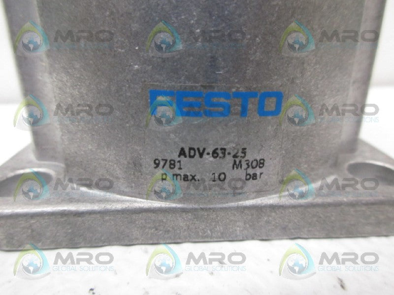 FESTO ADV-63-25 PNEUMATIC CYLINDER *NEW NO BOX*