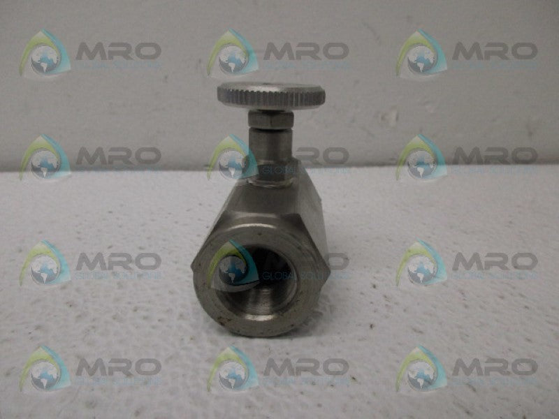 DELTROL N25SS PNEU-TROL NEEDLE VALVE *NEW NO BOX*
