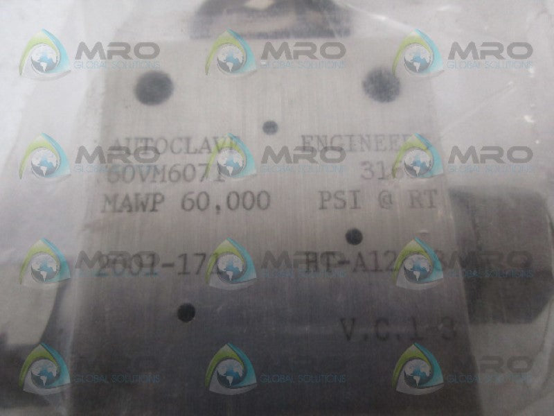 AUTOCLAVE 60VM6071 NEEDLE VALVE *NEW NO BOX*