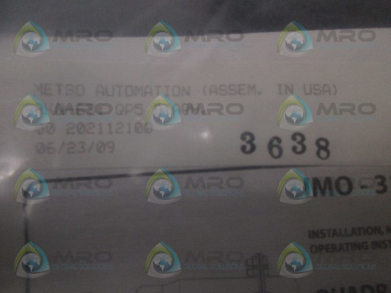 METSO RKQ-63 IMO-31EN ACTUATOR REPAIR KIT *NEW IN FACTORY BAG*