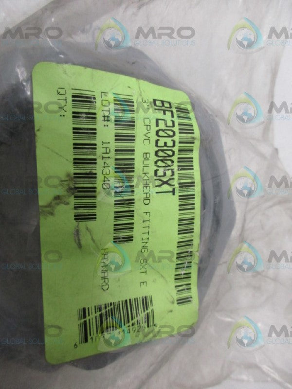 HAYWARD BF20300SXT CPVC BULKHEAD FITTING 3" *NEW IN FACTORY BAG*