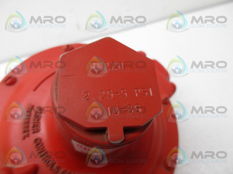 FISHER R922H REGULATOR 2.25-5 PSI *NEW NO BOX*