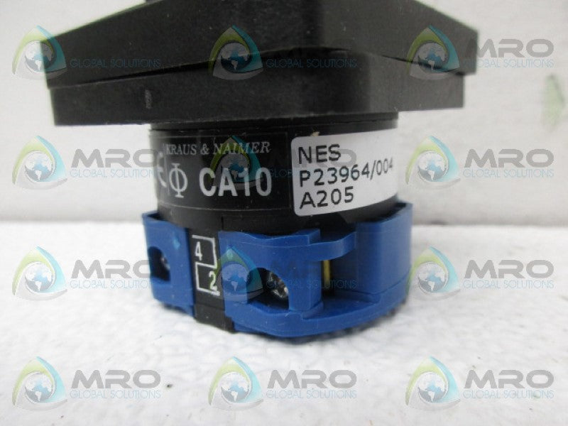 KRAUS & NAIMER CA10A205EF ROTARY SWITCH *NEW IN BOX*