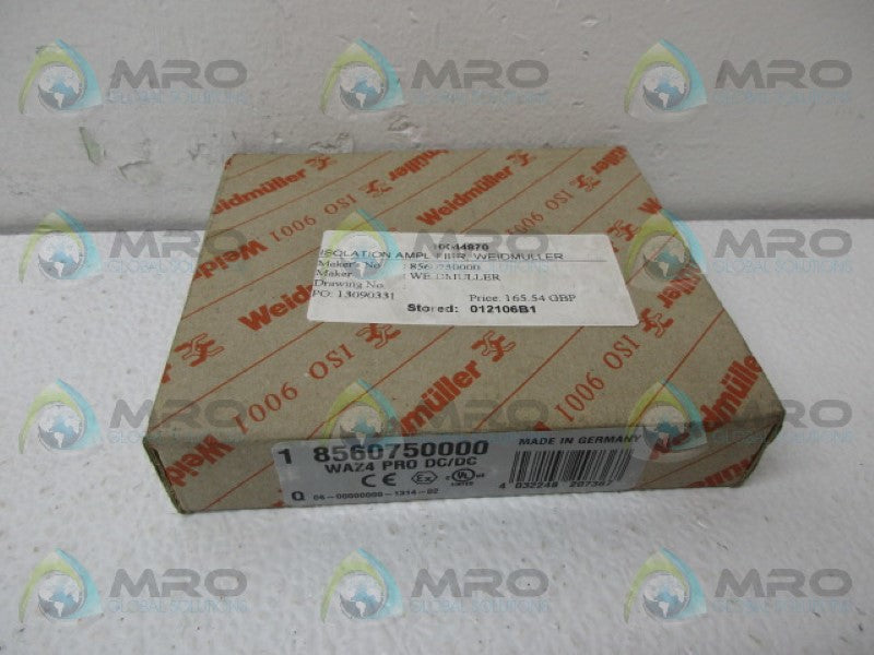 WEIDMULLER 8560750000 WAZ4-PRO-DC/DC SIGNAL CONDITIONER *NEW IN BOX*