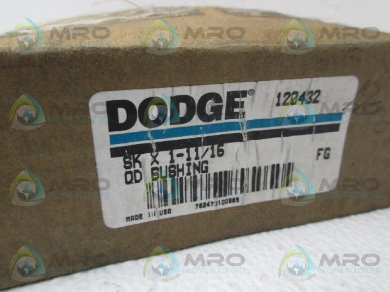 DODGE 120432 QD BUSHING 1-11/16" *FACTORY SEALED*