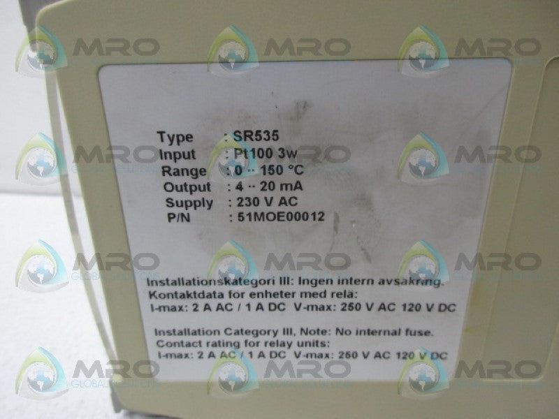 INOR SRS35 51MOE00012 POWER SUPPLY *NEW IN BOX*