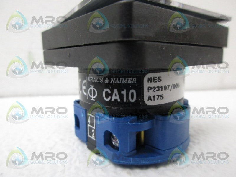 KRAUS & NAMIER CA10A175EF ROTARY SWITCH *NEW IN BOX*