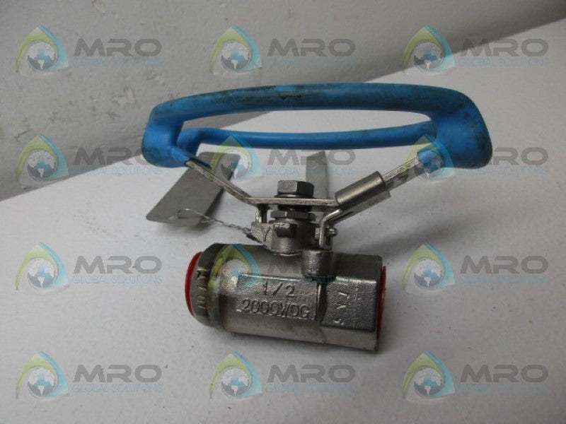 INDUSTRIAL MRO 22SS0R02L0GS005 BALL VALVE 1/2" *NEW NO BOX*