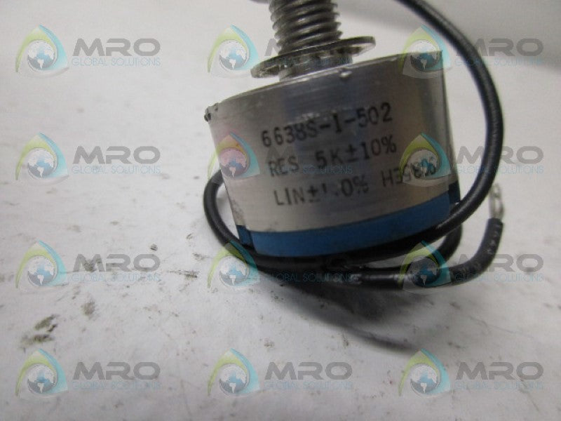 BOURNS 6638S-1-502 POTNTIOMETER *USED*