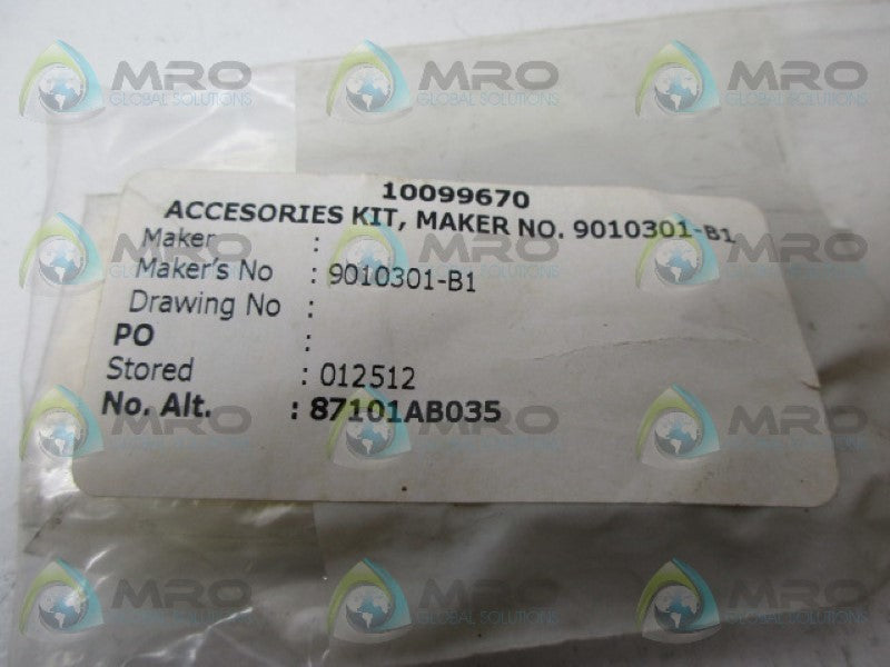 INDUSTRIAL MRO 9010301-B1 ACCESSORIES KIT *NEW IN FACTORY BAG*