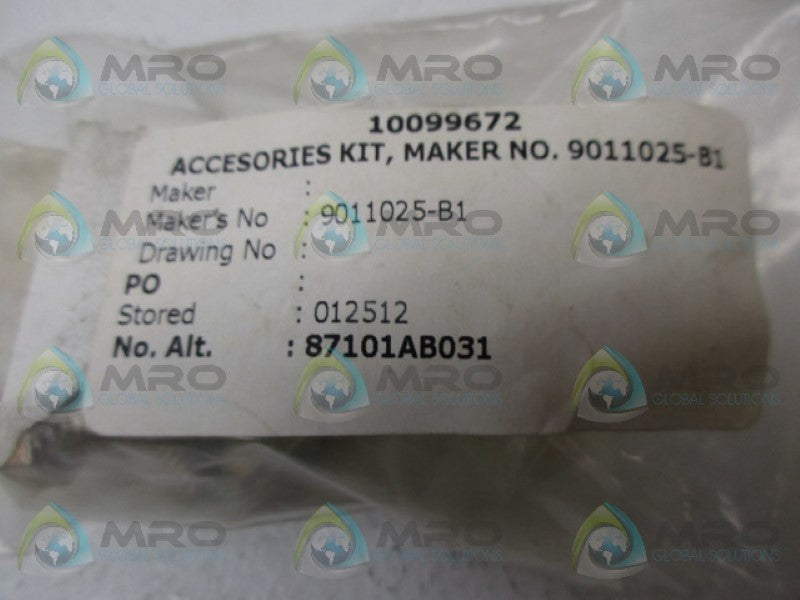 INDUSTRIAL MRO 9011025-B1 ACCESSORIES KIT *NEW IN FACTORY BAG*