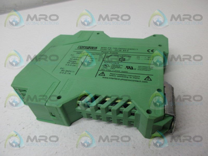 PHOENIX CONTACT MINI-PS-100-240AC/24DC/1 POWER SUPPLY *NEW NO BOX*