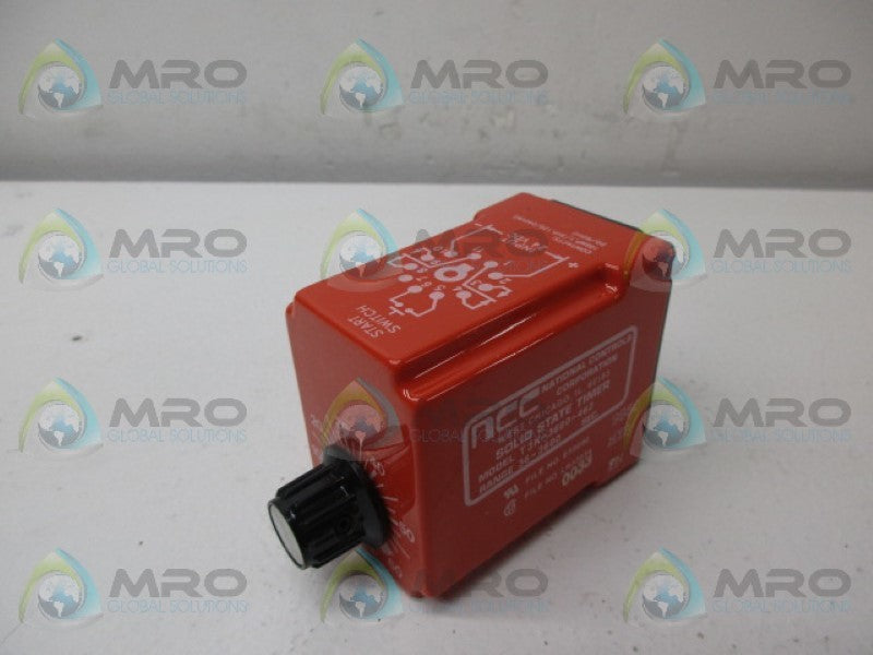 NCC T3K-03600-462 SOLID STATE TIMER 36-3600 SEC.  *NEW IN BOX*