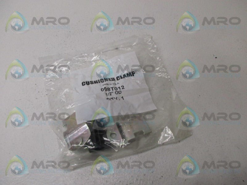 CUSHIONED CLAMP 008T012 PIPE CLAMP 1/2" * NEW IN FACTORY BAG *