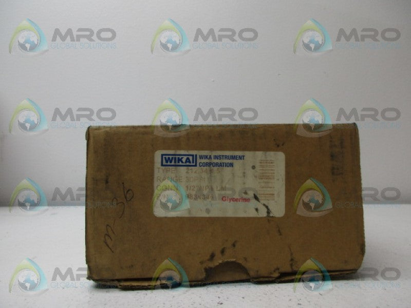WIKA 9834346 PRESSURE GAUGE 0-30 PSI *NEW IN BOX*