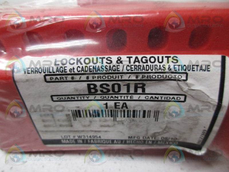 NORTH BS01R BALL VALVE LOCKOUT *NEW IN ORIGINAL PACKAGE*