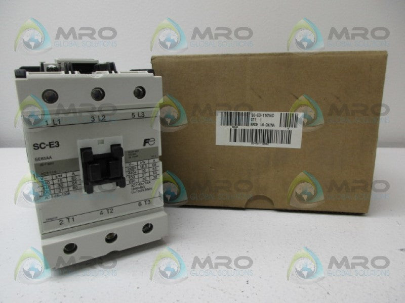 FUJI ELECTRIC SC-E3-110VAC REVERSING CONTACTOR 100-110/110-120VAC *NEW IN BOX*