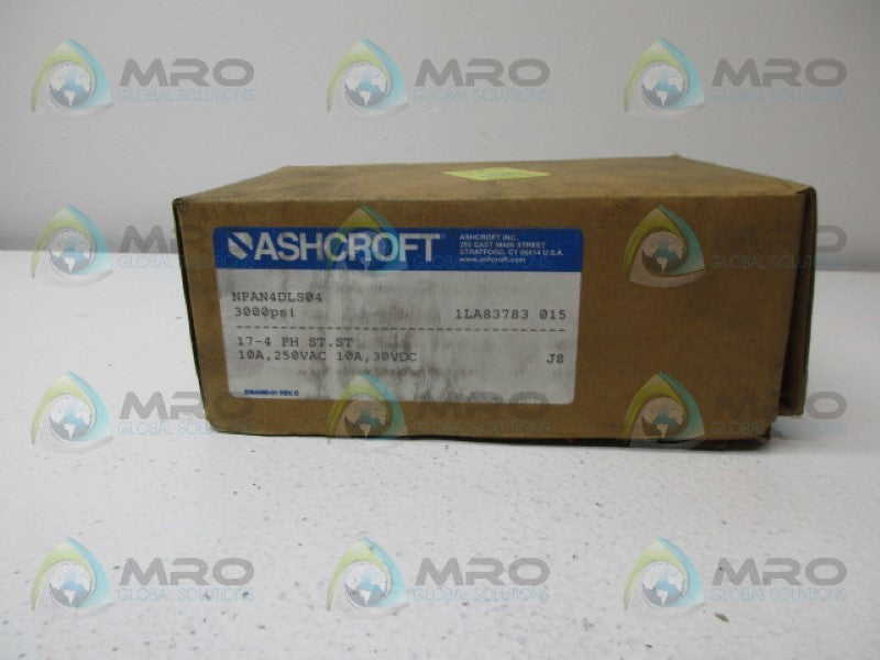 ASHCROFT NPAN4DLS04 PRESSURE SWITCH 3000 PSI *NEW IN BOX*