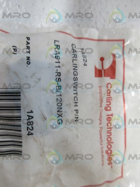 CARLINGSWITCH LRA911-RS-B/120NXG ROCKER SWITCH  NSMP