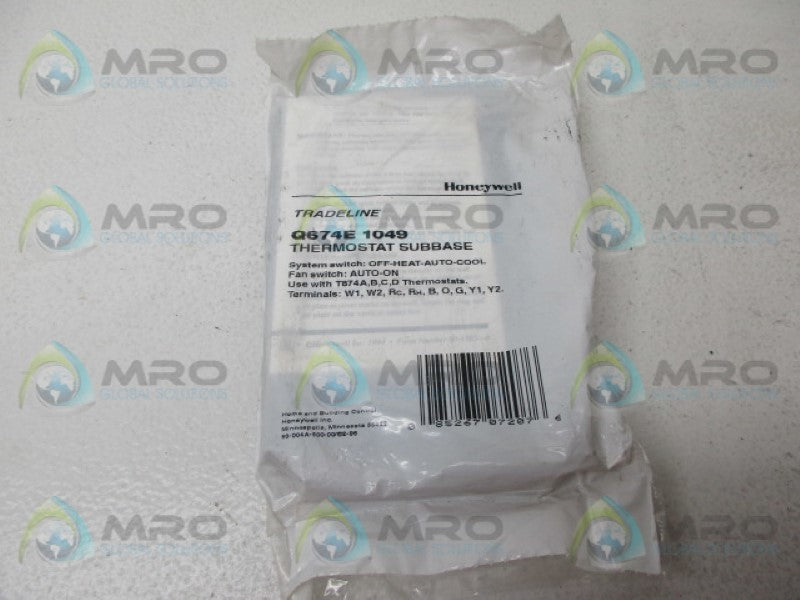 HONEYWELL Q674E1049 THERMOSTAT SUBBASE *NEW IN FACTORY BAG*