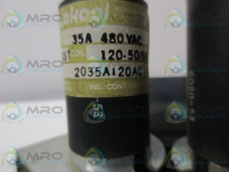 DURAKOOL 2035A120AC CONTACTOR RELAY 120V *USED*