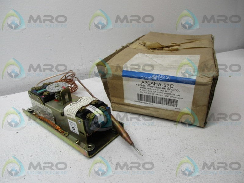 JOHNSON CONTROLS A36AHA-52C TEMPERATURE CONTROL *NEW IN BOX*