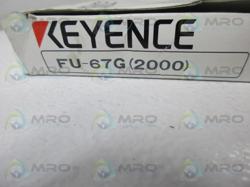 KEYENCE FU-67G(2000) PHOTOELECTRIC REFLECTIVE FIBER OPTIC SENSOR *NEW IN BOX*
