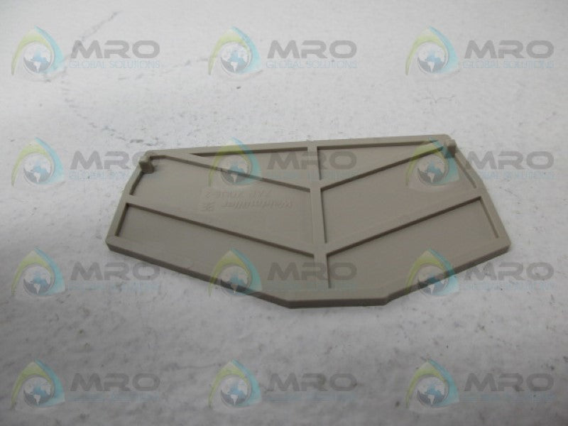 WEIDMULLER ZAPZDU6-2 TERMINAL BLOCK END PLATE NSNP