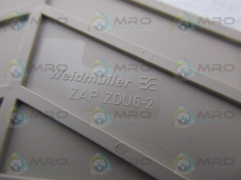 WEIDMULLER ZAPZDU6-2 TERMINAL BLOCK END PLATE NSNP
