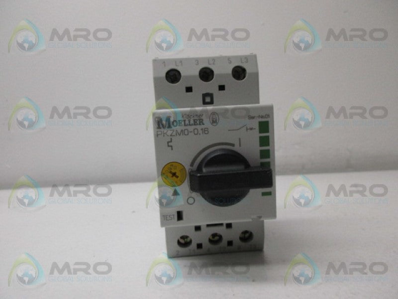 KLOCKNER MOELLER PKZM0-0,16 MANUAL MOTOR STARTER 0.1-0.16A NSMP